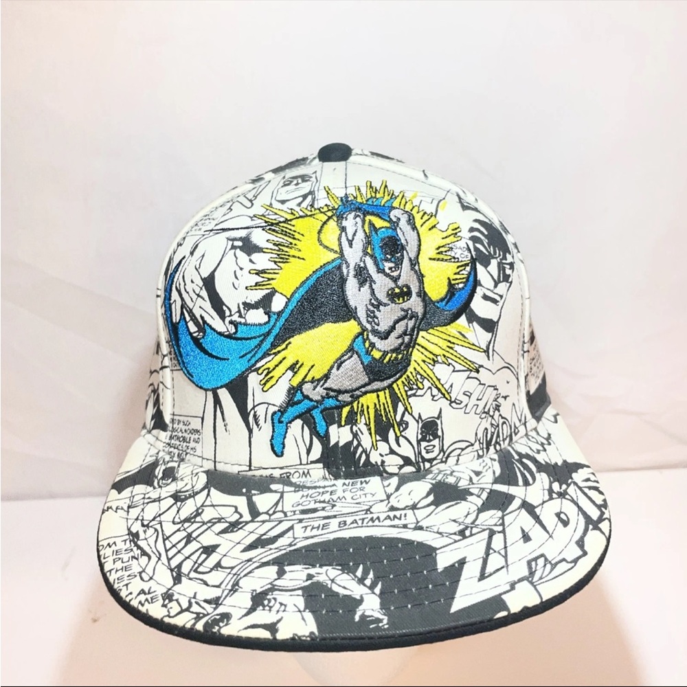 DC Comics Batman Black & White Baseball Cap – Adult Unisex